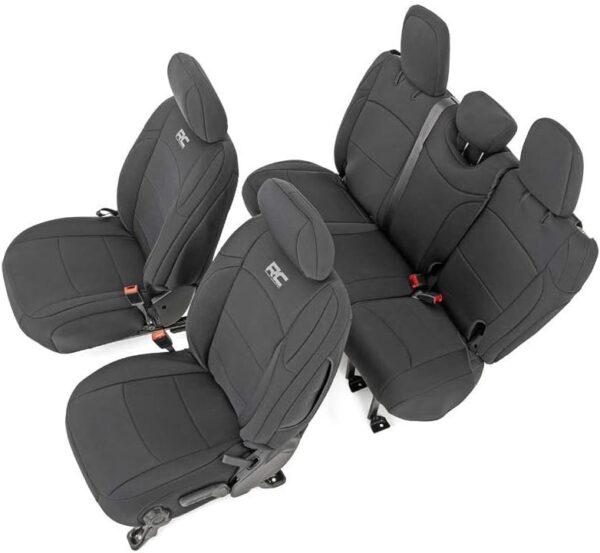 Jeep Wrangler JL 4-Door Rough Country Neoprene Seat Covers