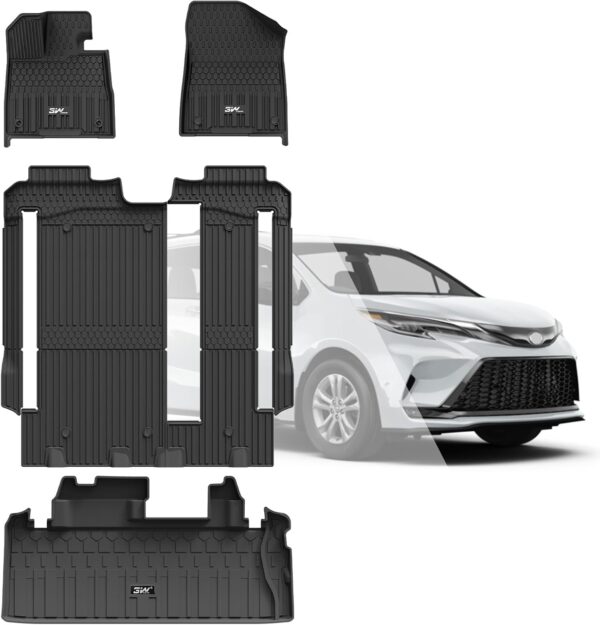 Toyota Sienna 2021-2025 Custom Fit All-Weather Floor Mats