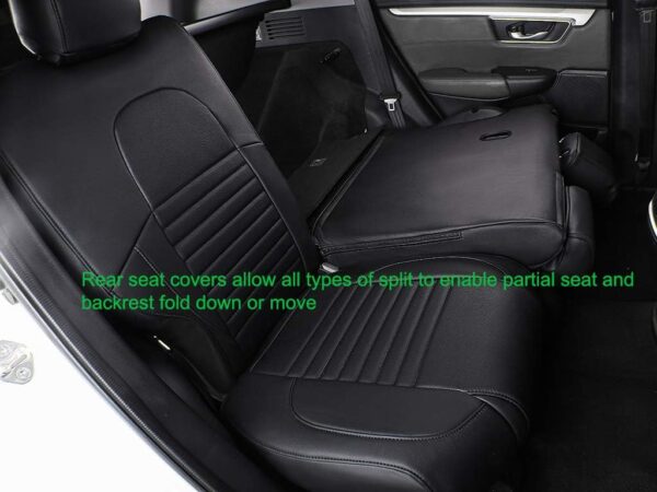 Honda CRV 2015-2016 EKR Custom Fit Leather Seat Covers Black