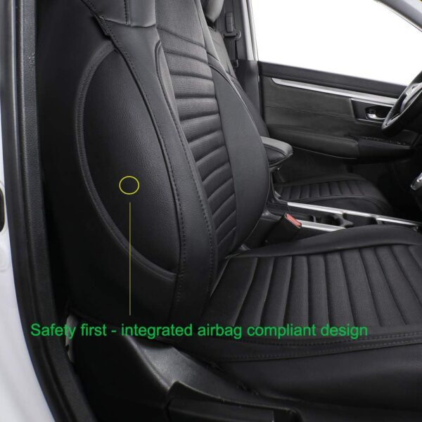 Honda CRV 2015-2016 EKR Custom Fit Leather Seat Covers Black