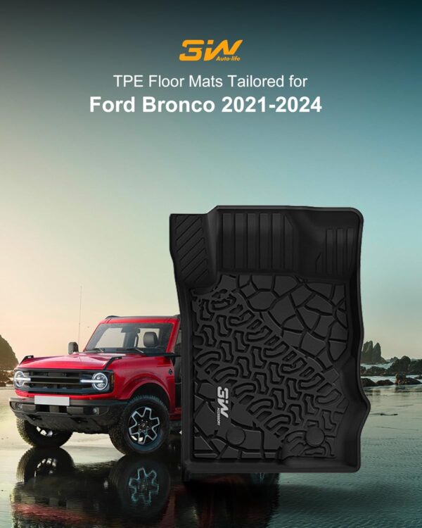 Custom Fit Floor Mats for 2021-2024 Ford Bronco 4 Door