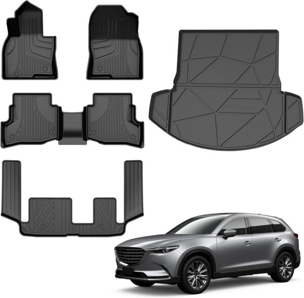 Mazda CX-9 2016-2024 Custom All Weather Floor Mats