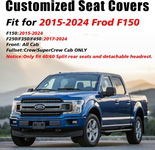 Ford F150 2015-2024 Coverado Waterproof Seat Covers Full Set