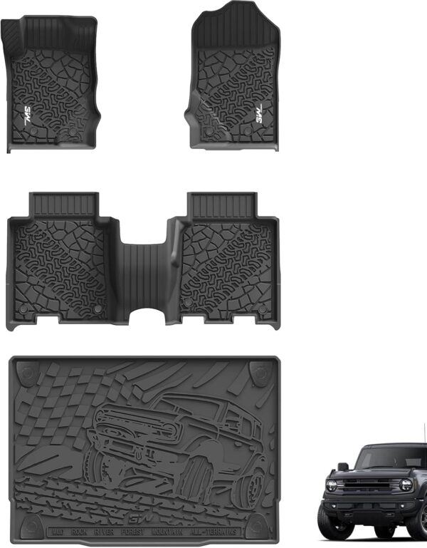 Custom Fit Floor Mats for 2021-2024 Ford Bronco 4 Door