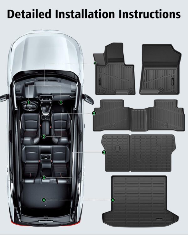 Hyundai Tucson 2022-2025 Custom Fit All Weather Floor Mats