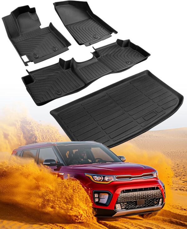 Kia Soul 2014-2019 Custom All-Weather Floor Mats, 4PCS Set