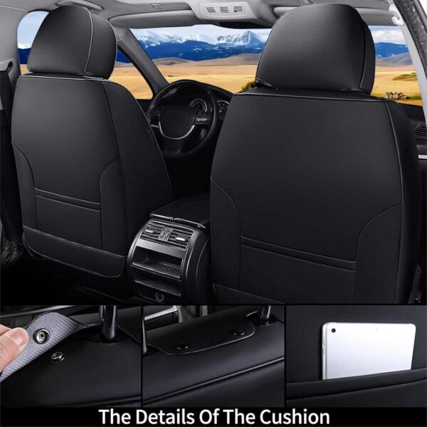 Coverado Black Nappa Leather Seat Covers Universal Fit