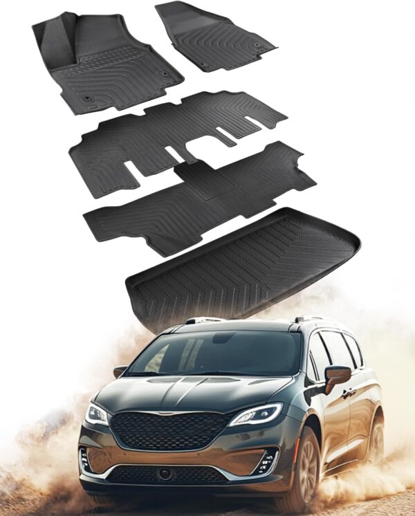 Chrysler Pacifica 2017-2024 All Weather TPE Floor Mats