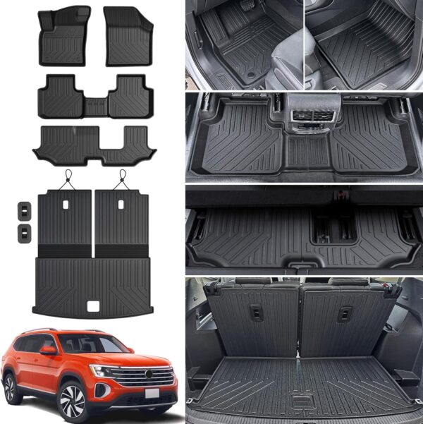 Volkswagen Atlas 2018-2025 Custom All Weather Floor Mats