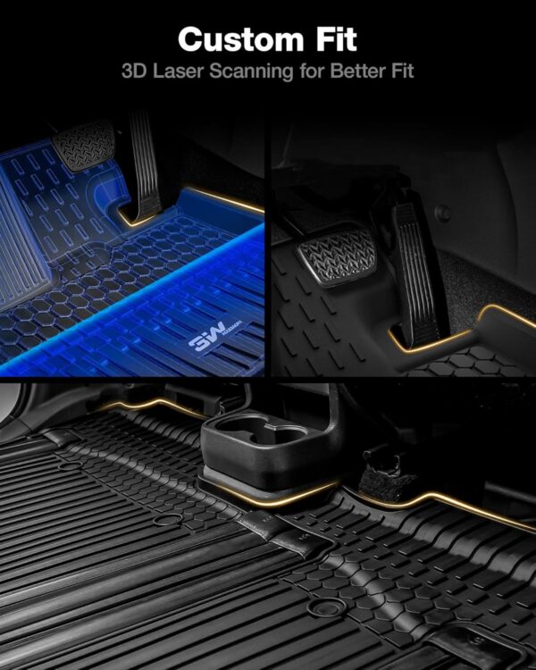 Toyota Sienna 2021-2025 Custom Fit All-Weather Floor Mats