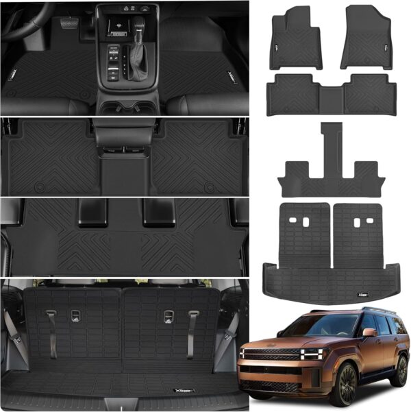 Hyundai Santa Fe 2024-2025 Custom All Weather Floor Mats