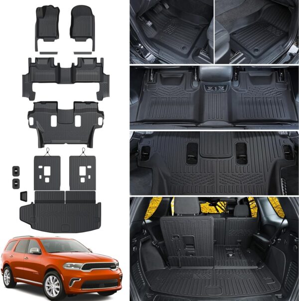 Dodge Durango 2016-2025 Custom All Weather Floor Mats