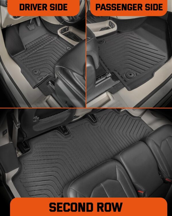 Chrysler Pacifica 2017-2024 All Weather TPE Floor Mats