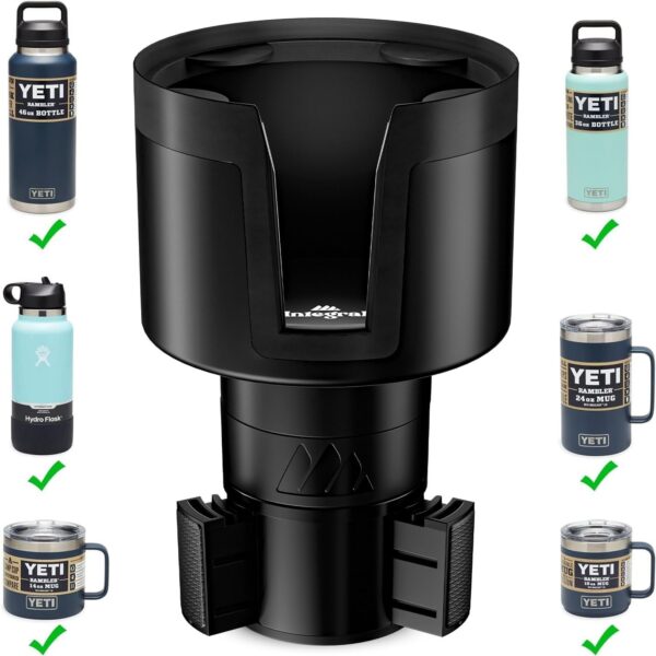 Ultimate Car Cup Holder Expander with Adjustable Base