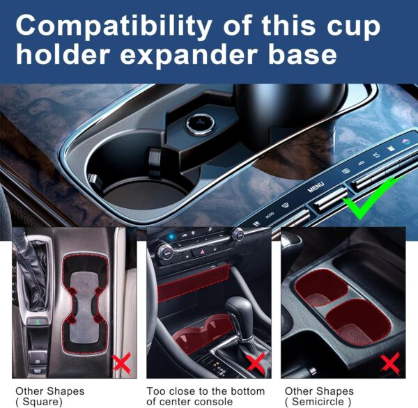 Automatic Cup Holder Expander for Large Bottles & Tumblers