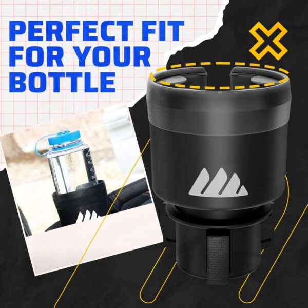 Car Cup Holder Expander for Large Bottles, Adjustable Base