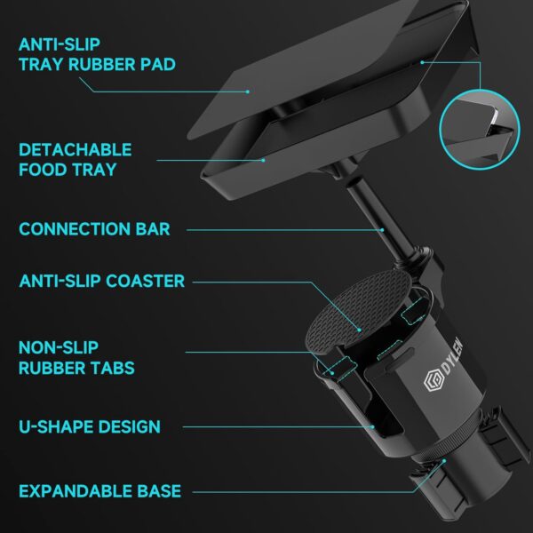 DYLEN Car Cup Holder Tray for Eating & Drinking