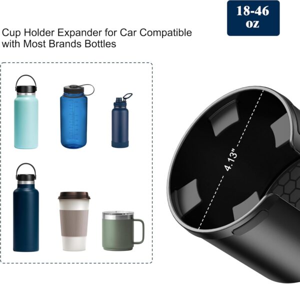 Adjustable Car Cup Holder Expander for Large Bottles