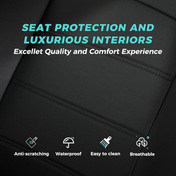 Honda Civic 2023-2025 Leather Seat Covers Black Full Set