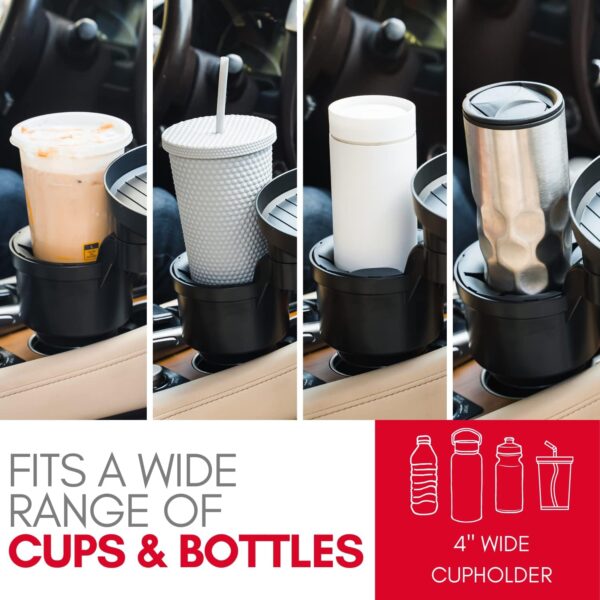 Car Cup Holder Tray & Expander – Meal & Drink Holder