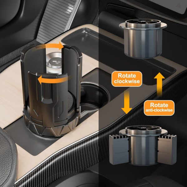 Automatic Cup Holder Expander for Large Bottles & Tumblers