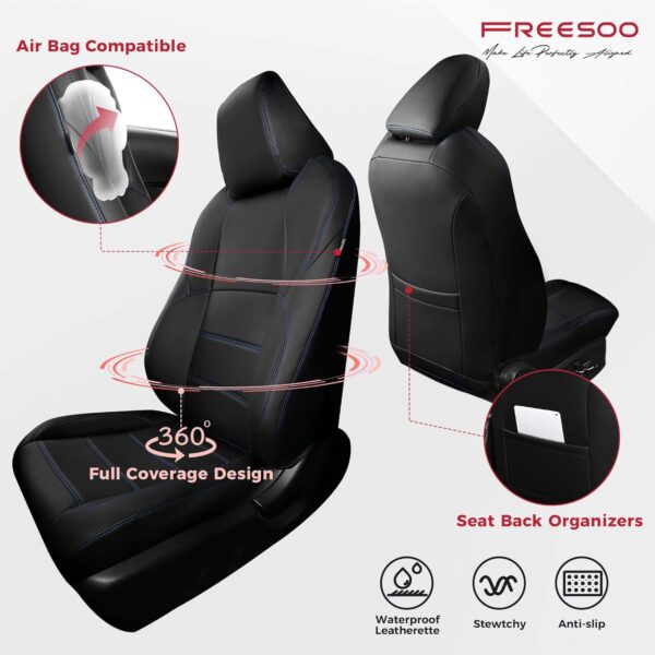 Toyota Corolla 2020-2024 Seat Covers Black Blue