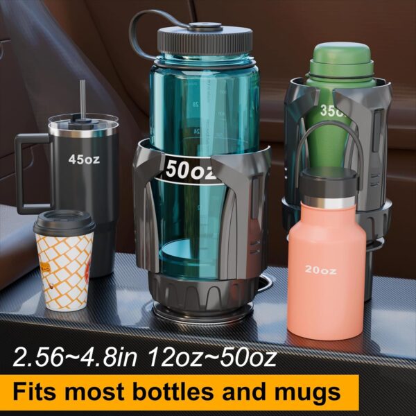 Automatic Car Cup Holder Expander for Large Bottles