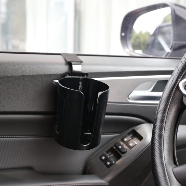 Large Car Door Cup Holder, Adjustable for Any Bottle Size