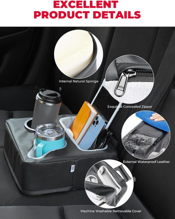 Versatile Car and Couch Cup Holder & Organizer – Black