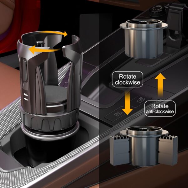 Automatic Car Cup Holder Expander for Large Bottles