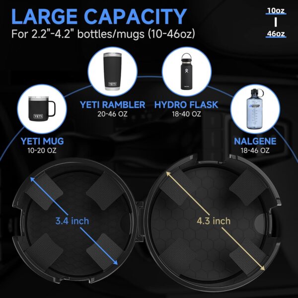 DYLEN Car Cup Holder Expander for Large Bottles & Mugs