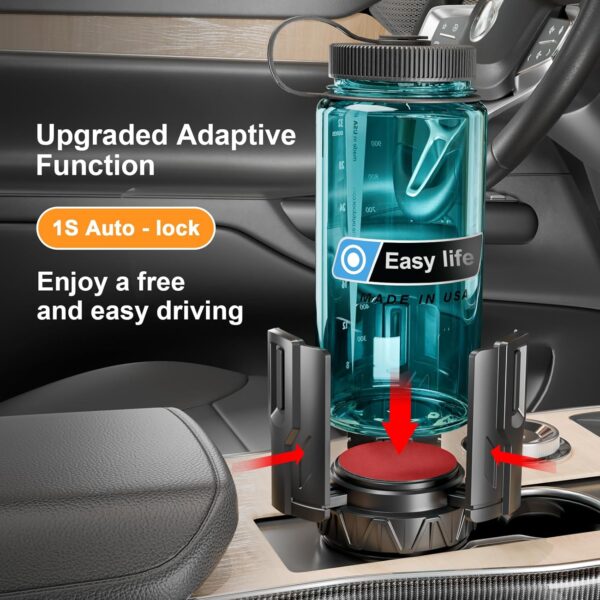 Automatic Cup Holder Expander for Large Bottles & Tumblers