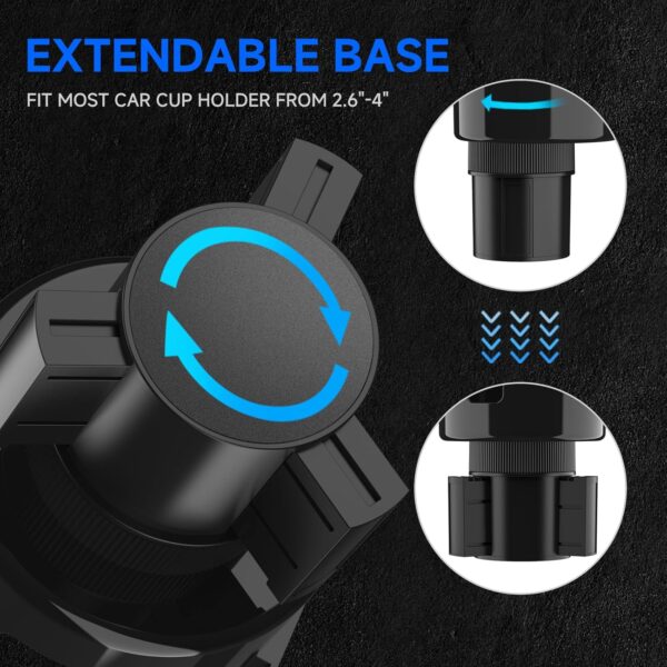DYLEN Car Cup Holder Expander for Large Bottles & Mugs