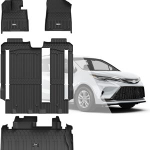 Toyota Sienna 2021-2025 Custom Fit All-Weather Floor Mats