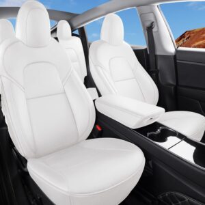 Tesla Model Y Nappa Leather Seat Covers Custom Fit 2020-2023