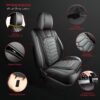 Toyota Tacoma 2016-2023 Custom Fit Seat Covers Black & Grey