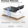 Coverado Gray Nappa Leather Car Seat Covers Full Set