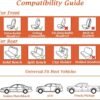 Coverado Gray Nappa Leather Car Seat Covers Full Set