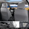 FLORICH Gray&Black Leather Seat Covers for Cars Trucks SUVs