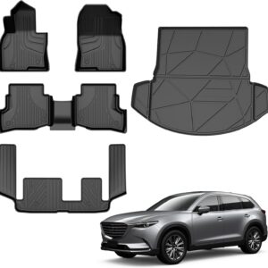 Mazda CX-9 2016-2024 Custom All Weather Floor Mats