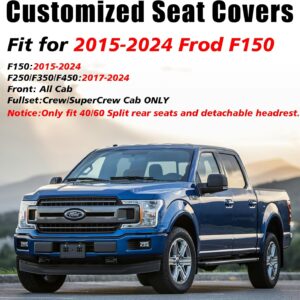 Ford F150 2015-2024 Coverado Waterproof Seat Covers Full Set