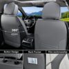 Toyota Camry Coverado Gray Leather Seat Covers Full Set