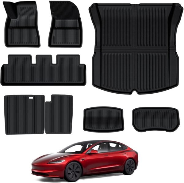 Tesla Model 3 2024 Custom All Weather Floor Mats
