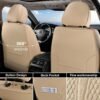 Coverado Beige Nappa Leather Seat Covers Full Set for Cars