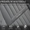 Coverado Gray Nappa Leather Car Seat Covers Full Set