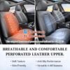 Coverado Gray Leather Seat Covers for Cars SUVs Trucks