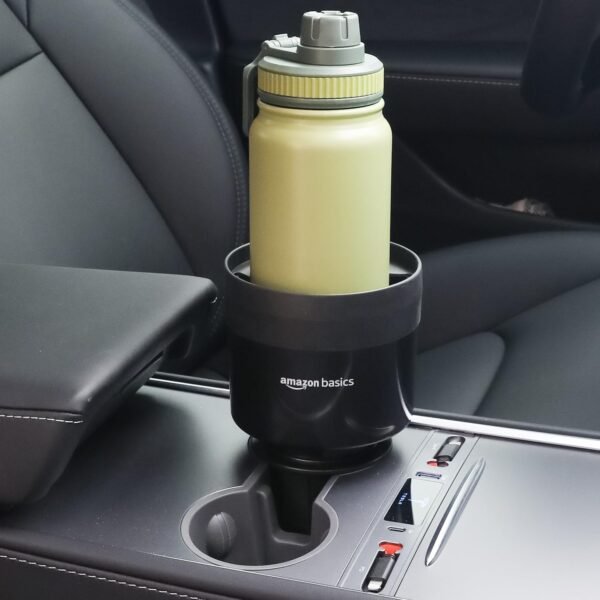 Car Cup Holder Expander for Large Bottles, Adjustable Base