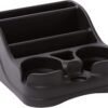Compact Center Console Organizer with Cup Holders – Black