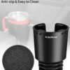 Upgraded Car Cup Holder Expander with Offset Base
