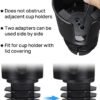 Upgraded Car Cup Holder Expander with Offset Base